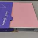 Foldable Laptop Desk, SUVANE Breakfast Serving Bed Tray, Portable Mini Picnic Table Storage Space Lap Desk Reading Holder(Pink)