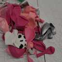 Disco Cowgirl Birthday Party Decorations - 105PCS Pink Decorations, Happy Birthday Foil Balloons, Hanging Swirls, Hot Pink Silver Balloon 