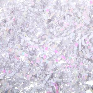 Fulmoon 1 Bag 3 lb/1.35 kg Shredded Paper for Gift Box Crinkle Cut Glitter Shredded Filler Shiny Paper Filler for Gift Wrapping Basket Filling Birthday Wedding Christmas(Dazzling White)