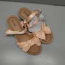 Ruiee Wide Width Wedge Sandals for Women, Ankle Strap Cute Bowknot Open Toe Summer Shoes Platform Espadrille Wedge Dressy Women Sandals.259001 Nude Size 11