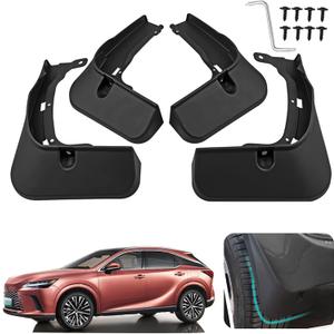 Custom Fit for Mud Flaps Lexus RX 350 350h 500h 2023 2024 2025 Mud Splash Guard Front and Rear 4-PC Set