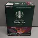 Starbucks K-Cup Coffee Pods, Dark Roast Coffee, Sumatra for Keurig Brewers, 100% Arabica, 4 boxes (96 pods total), Best By: 20 SEP 2026