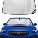 Pigenius Windshield Sun Shade for Subaru WRX2022-2025 with Eyesight Driver Assist System. Full Coverage Rearview Mirror Shade for Ultimate Protection