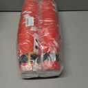 50Pcs Christmas Santa Plastic Cups, 16 oz Santa Belt Design Red Black White Disposable Drinking Cup Xmas Holiday Party Drinkware Table Decor for Xmas Winter Party Beverage Drink Supplies