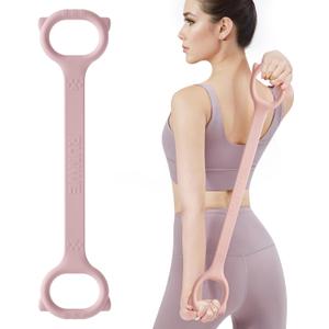Figure 8 Workout Resistance Band - 3 Elasticities Optional 20 30 40lb, Thicker Durable Arm Back Shoulder Exercise Elastic Rope Yoga Straps Pilates Flexbands, Physical Therapy Stretch Bands