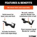 CURT 16432 5th Wheel Installation Brackets, Compatible with Select F-250, F-350, F-450 Super Duty