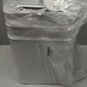 3 Pack Bathroom Trash Can with Lid, 2.5 Gallon Small Slim Trashcan, Automatic Trash Can Touchless, Motion Sensor Waterproof Plastic Trash Bin for Bedroom Kitchen Office Living Room (White)