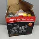 Paint Sprayer, Cosyjazz 1200W HVLP Spray Paint Device with 5 Nozzles & 3 Spray Patterns, Adjustable Flow Control, 1400ml Container & Cleaning Tools, for House Painting, Fences, Cabinets, Walls etc.