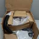 SUPERJARE Drafting Chair with Back, Adjustable Foot Rest Rolling Stool, Multi-Purpose Office Desk Chair, Thick Seat Cushion for Home Bar Kitchen Shop - White