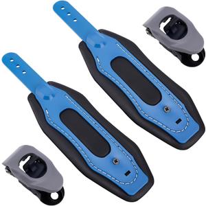 2pcs Snowboard Bindings Ankle Straps Replacement, Comfortable Ski and Snowboard Bindings Ladder Strap with Easy Adjust Buckles Universal Ankle Strap for Ski Boot Tool Skiing Skateboard Accessories