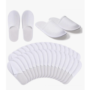 20 Pairs Of Disposable Slippers For Guests And Travelling Comfortably And Cleanly