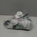 Small Table Lamp for Bedroom - Bedside Lamps for Nightstand, Minimalist Night Stand Light Lamp with Square Fabric Shade, Desk Reading Lamp for Kids Room Living Room Office Dorm (12.8in, Cream & Black)