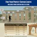 DIVA EN CAMINO DEC Outdoor Patio Curtain Waterproof Darkening Thermal Insulated Indoor Curtains for Bedroom, Porch, Living Room, Pergola, Cabana, W52 x L72, Royal Blue, Set of 2 Panels