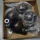 2" Ball Caster Wheels, casters Set of 4 Brass Vintage Antique Caster 5/16" x 1 1/2" (8 x 38mm) Wheels Pole with Sleeve for Furniture, Chairs, Cabinets, casters Set of 4 Heavy Duty