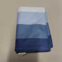 Gradient Navy Blue Stripes Table Runner,Cotton Linen Table Runners 70 Inches Long,Geometric Stripe Lines Dresser Scarf Tablerunner for Kitchen Coffee/Dining/Sofa/End Tables TV Stand (Abstract)