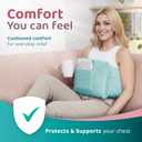 Zomaple Mastectomy Recovery Pillow with Gel Pack & Shower Lanyard Post-Op Essentials, Breast Augmentation/Reduction & Mastectomy Recovery Supplies Washable Cover for Comfort & Support