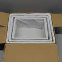 Vagusicc Wicker Storage Basket, 6 Pack Baskets for Organizing, Wicker Baskets with Handle, Rectangular Woven Basket for Storage Shelves, Cube Storage Bins for Closet/Clothes/Dresser, Blue