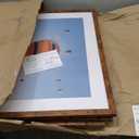 Wood 24x24 Picture Frame with 20x20 Mat Deep Brown, Display 20x20 with Mat or 24x24 without Mat, Wood 24 by 24 Photo Frame, 24 x 24 Frame for Wall Hanging Display, Deep Brown, 3 Pack