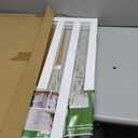 Freestanding Dog Gate Indoor,Doggie Gate Foldable Dog Gates for Doorways,Stairs or Hallways, Wooden White Pet Gate for The House, Pet Fence with Support Feet Included,32 "Height-3 Panels