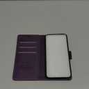 Wallet Case for iPhone 16e, RFID Blocking Credit Card Holder, PU Leather Folio Flip Kickstand Protective Shockproof Cover for Apple 16e (Purple)