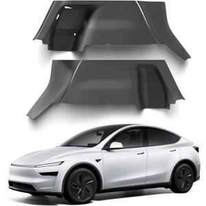 PUOENI 2025 2026 Model Y Juniper Rear Trunk Side Anti-Scratch Mats 4PCS TPE Waterproof Trunk Left & Right Panel Protection Only for Model Y Refresh Juniper (Standard/Premium)-NO for (Performance)