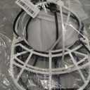 Hat Washer Cage for Washing Machine - Baseball Cap Cleaner Rack, Ball Cap Washing, Dishwasher Safe, Perfect for Cleaning and Protecting Hats in Dishwasher (White 1 Pack)