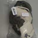 DENTRUN Small Dog Winter Coat, Warm Fleece Jacket with Removable Turtleneck, Dog Cozy Sweater for Puppy Cold Weather, Windproof Costume, Soft Woolly Pajamas (Green+Beige), Small