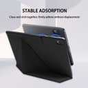 Magnetic Case for Samsung Galaxy Tab S11 (11") 2025 - Model SM-X730/SM-X736 Tablet with S-Pen Holder, Auto Wake/Sleep Smart Tablet Cover, Black