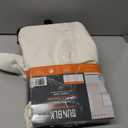 H.Versailtex Ultra Sleep Energy Saving Rich Linen Grommet Window Curtains for Spring Season, Room Darkening Curtain Panel for Bedroom, 52 by 63 Inch- Ivory Single Panel