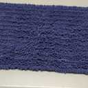 Smiry Bathroom Rugs Mat 30x20, Extra Soft Absorbent Chenille Bath Rugs, Non Slip Rubber Backing Machine Washable Quick Dry Bath Mats for Bathroom Floor, Tub, Shower, Home Decor Accessories, Deep Blue
