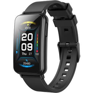 Parsonver 5ATM Waterproof Fitness Tracker, Swimming Smart Watch with Step Counter, Stopwatch, Pedometer, 24/7 Heart Rate/Blood Oxygen/Sleep Monitor, 110+ Sport Modes Fitness watch for Women Men, Black