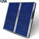 KAX Premium Cabin Air Filter with Dual Active Carbon, CF10936 Replacement for BMW X5 2007 2008 2009 2010 2011 2012 2013 2014 2015 2016 2017 2018 2019, X6 2008-2019, Passenger Compartment Air Filter