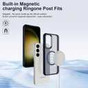 Magnetic for Galaxy S23 Case,[Compatible with Magnetic],[10 FT Military Grade Drop Protection] Slim Protective Translucent Matte,TPU+PC Luxury Protective Phone Case Blue 16-s23-02
