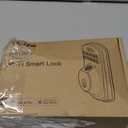 Veise VE012W Built-in WiFi Fingerprint Smart Lock, App Remote Control, Compatible with Alexa & Google Assistant, Keyless Entry for Front Door, Digital Keypad Deadbolt, Auto Lock, Matte Black