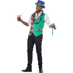 California Costumes Men's Mardi Gras Vest Kit (Multi)