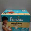 Pampers Swaddlers Diapers, Size 0 (up to 10 lbs), 84 Count, Absorbent, Keeps Baby Dry and Comfortable, Skin Safe Disposable Baby Diaper (Newborn)