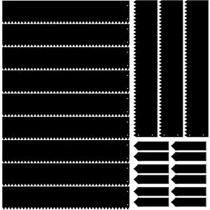 Therwen 12 Pieces Steel Landscape Edging 4 x 40 Inch Metal Garden Lawn Edging Border Hammer in for Outdoor Garden Yard Landscaping(Black)