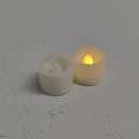 CANDLE IDEA 48 PCS LED Flameless Flickering Tea Lights Votive Candle Battery Operated/Electric Flicker LED Tealight Bulk Fake Candles for Halloween Christmas Wedding Party Decorations (Warm White)