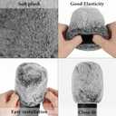 Geekria for Creators Furry Windscreen for 1'' (25mm) Diameter Microphones, Mic DeadCat Wind Cover Muff, Windbuster, Windjammer, Fluff Cover Windshield Compatible with MXL 770 (Grey / 2 Pack)