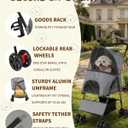 Pet Stroller for Small Dogs Cats, Lightweight Foldable Dog Stroller-Gray
