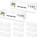 10 Pieces Cubicle Name Plate Holders fits 2.25 Inch Wall Cubicle Name Tags Clear Cubicle Name Plate Sign Bulk Nameplates for Office Home Classroom Library 8.5 x 2.5 x 2.4 Inch
