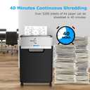 BONSEN Heavy Duty Paper Shredder, 24-Sheet Cross-Cut Shredder, 40-Min Continuous Running Time, Commercial Grade Shredder for Office, 9-Gallon Big Basket, 55dB Super Quiet, P-4 High Security (S3105) BRAND NEW NEVER OPENED