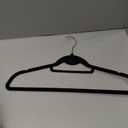 Velvet Felt Stackable Hangers 40 Pack, Non Slip, with 360 Swivel Hook, Ultra Thin and Space Saving for Suits, Shirts, Coats, 15Lbs Capacity Heavy Duty, Black