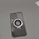 Dzdcase Designed for iPhone Case,Luxury Crystal Diamend Rhinestone Glitter Sparkle Sparkly Magnetic Kickstand Gradient Soft Shockproof Phone Case (iPhone 14 Pro Max,Silver)