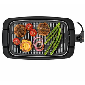 Chefman Smokeless Indoor Electric Grill, Copper, Extra Large, Nonstick Table Top Grill for Indoor Grilling and BBQ with Adjustable Temperature Control, Nonstick Dishwasher-Safe Parts, 9" x 15
