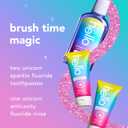 Hello Unicorn Sparkle Kids Toothpaste with Fluoride and Unicorn Splash Kids Mouthwash with Fluoride Bundle Pack, No Alcohol Formula, Natural Flavor Bubblegum Mouthwash and Toothpaste