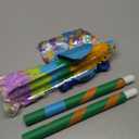 34" Piñata Stick Accessories Set, Pinata Bat, Blindfold Eye Mask, Hemp Rope, Confetti (Blue)