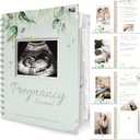 Pregnancy Journal for First Time Moms Gifts - 90 Pages Hardcover Pregnancy Memory Book, Beautiful & Cute Baby Book Keepsake, Ultrasound Baby Scrapbook, New Mom Gifts for Mother's Day (Sage)