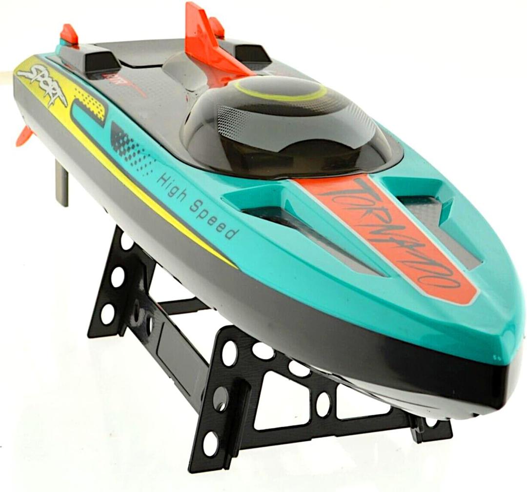 POCO DIVO Tornado High Speed RC Boat, Brushless Motor 40+mph Sport Racing Yacht, ABS ESC Servo RTR Deep-V Racer Watercraft, Super-Fast Water-Cooling Auto-flip 18 LED Night Sailing Ship