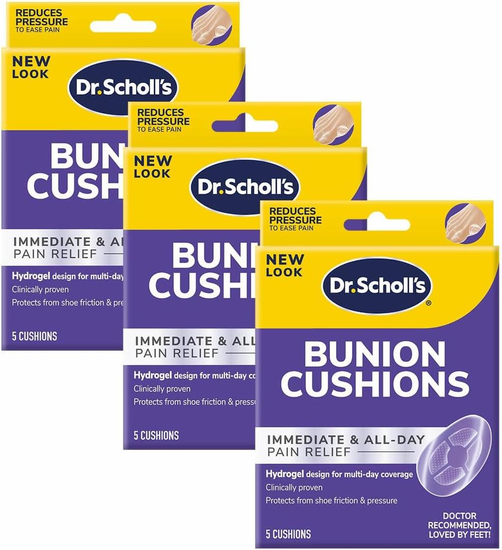 Dr. Scholl's Duragel Bunion Cushion (Pack of 3, 15 Count Total)